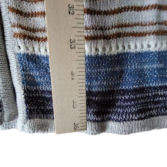 Anthropolgie Heany Striped Womens Cardigan XS Multi Fred And Sibel Striped Open - Picture 8 of 10